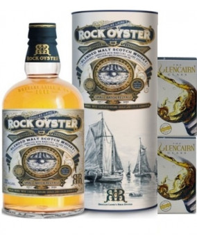 Rock Oyster Islay Blended Malt 70 cl | Pahare Cristal Glencairn 2 X 175 ml | Cadou Whisky & Accesorii